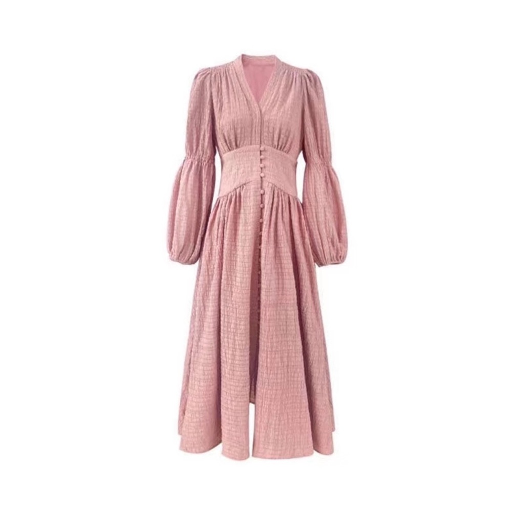 French Pink Maxi Dress